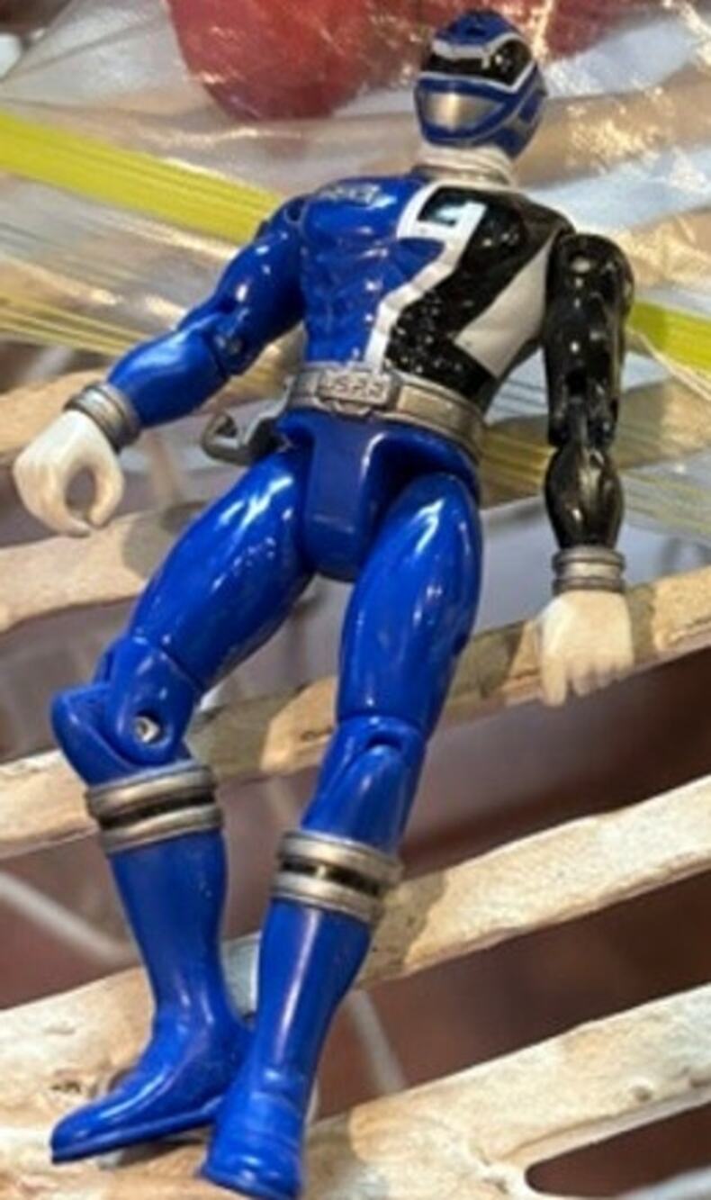Vintage Bandai Power Rangers Lost Galaxy Blue Ranger 5" Action Figure Loose